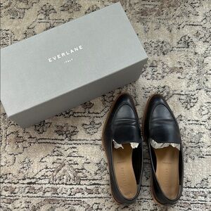 Everlane Black Leather Loafers